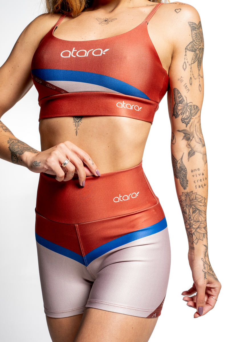 Shorts Long Brown - atarafitness