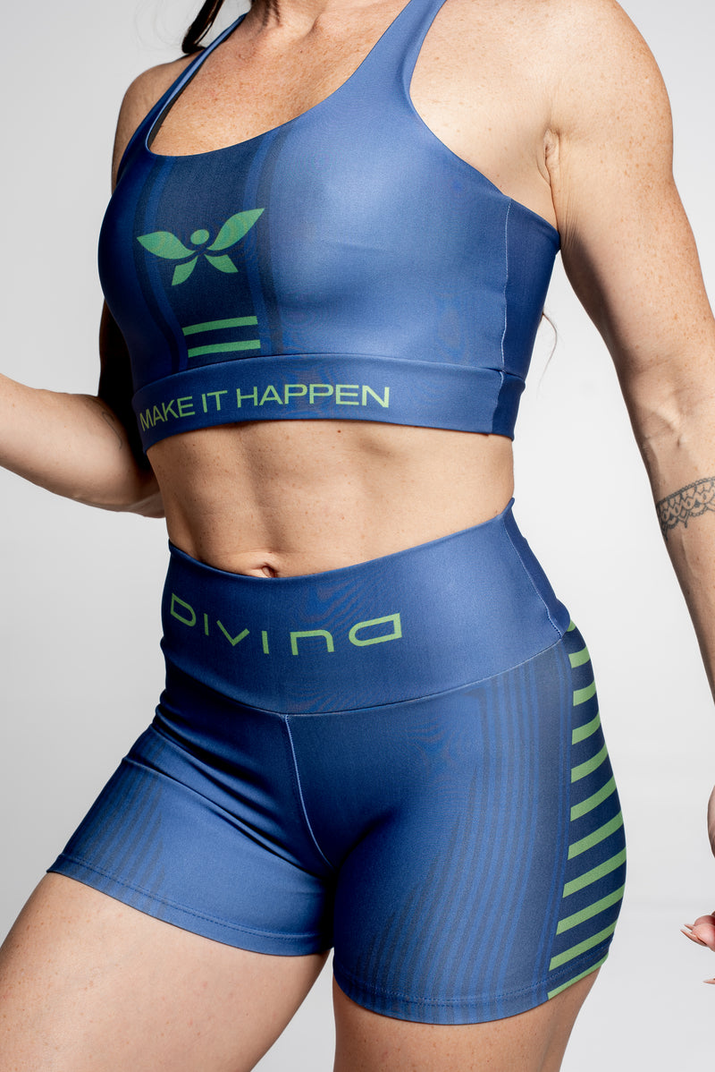 Shorts Make It Happen Blue - atarafitness