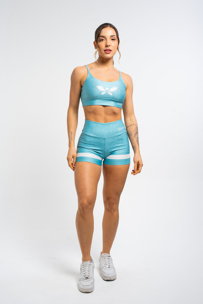Shorts Mesclado Azul - atarafitness