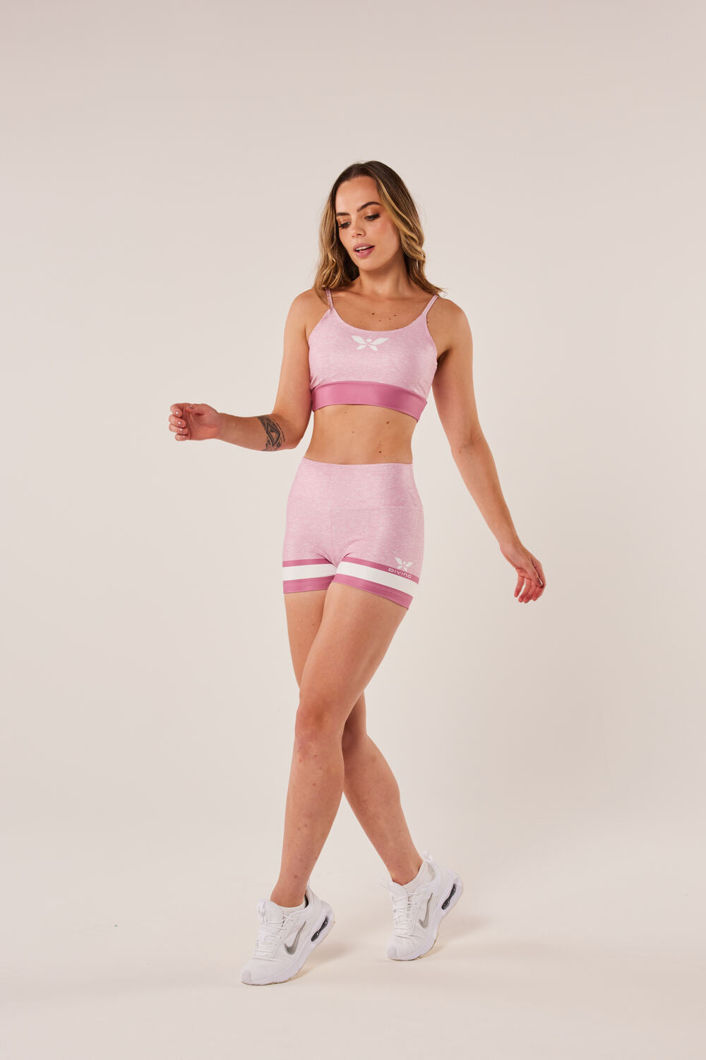 Shorts Mesclado Rosa - atarafitness