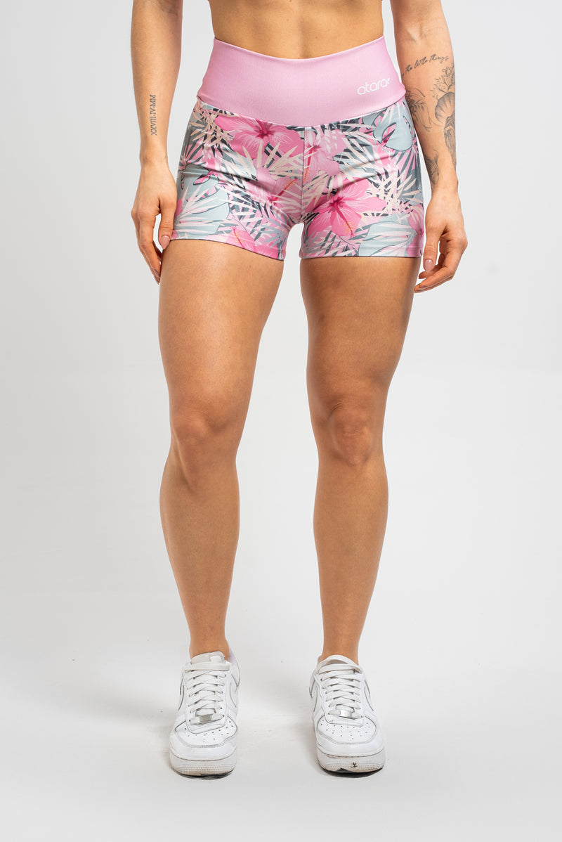 Shorts Pink Print - atarafitness