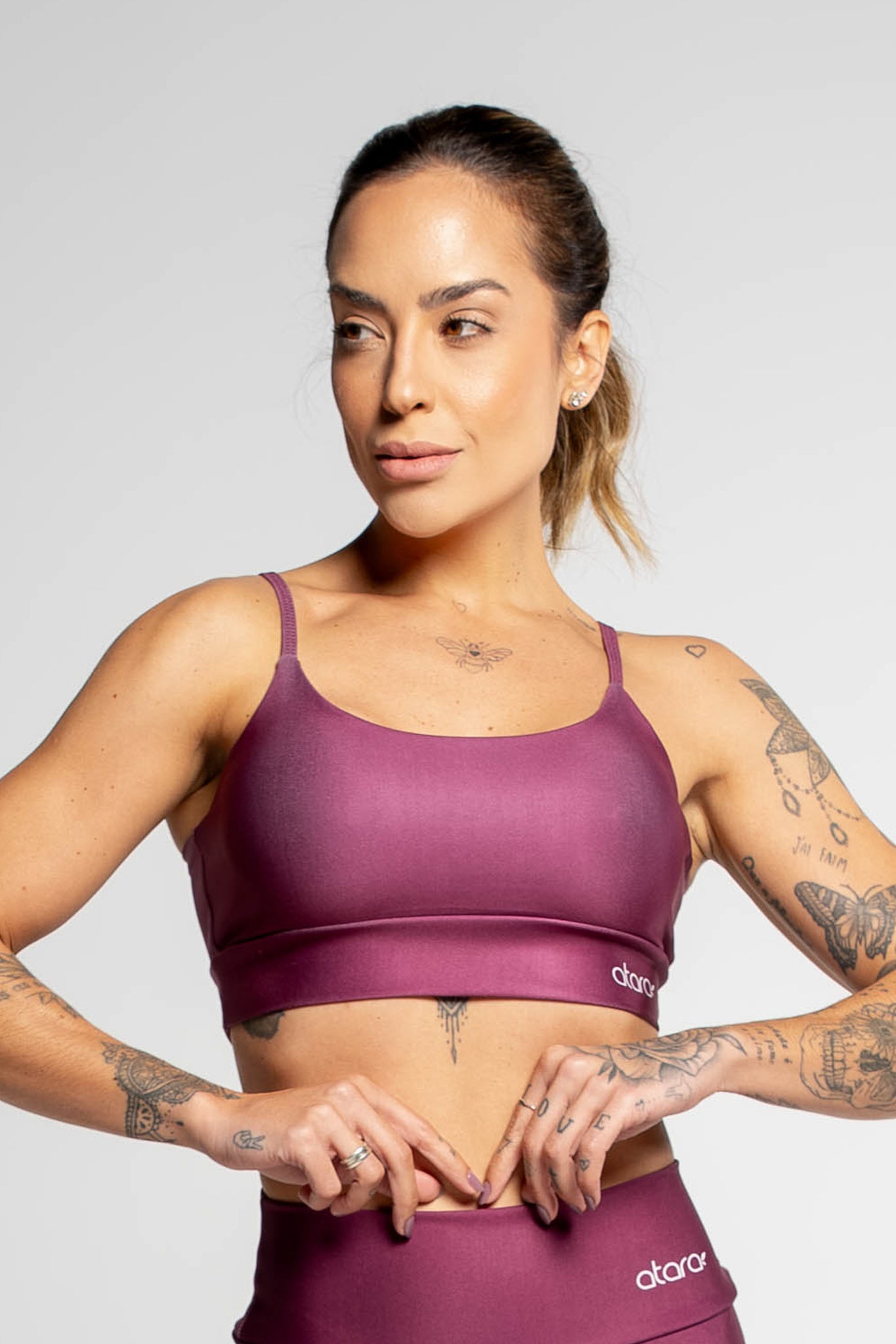 Top Alcinha Classic Merlot - atarafitness