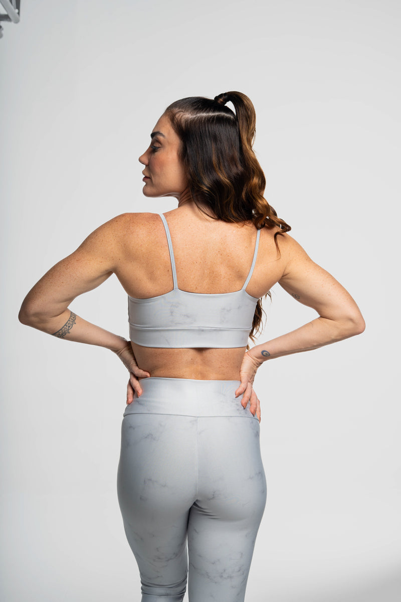 Top Alcinha Mármore Cinza - atarafitness