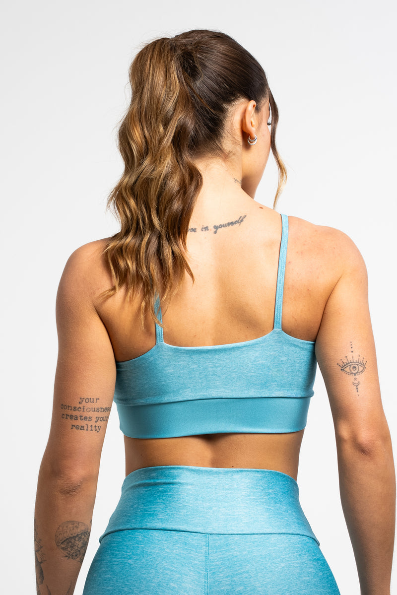 Top Alcinha Mesclado Azul - atarafitness