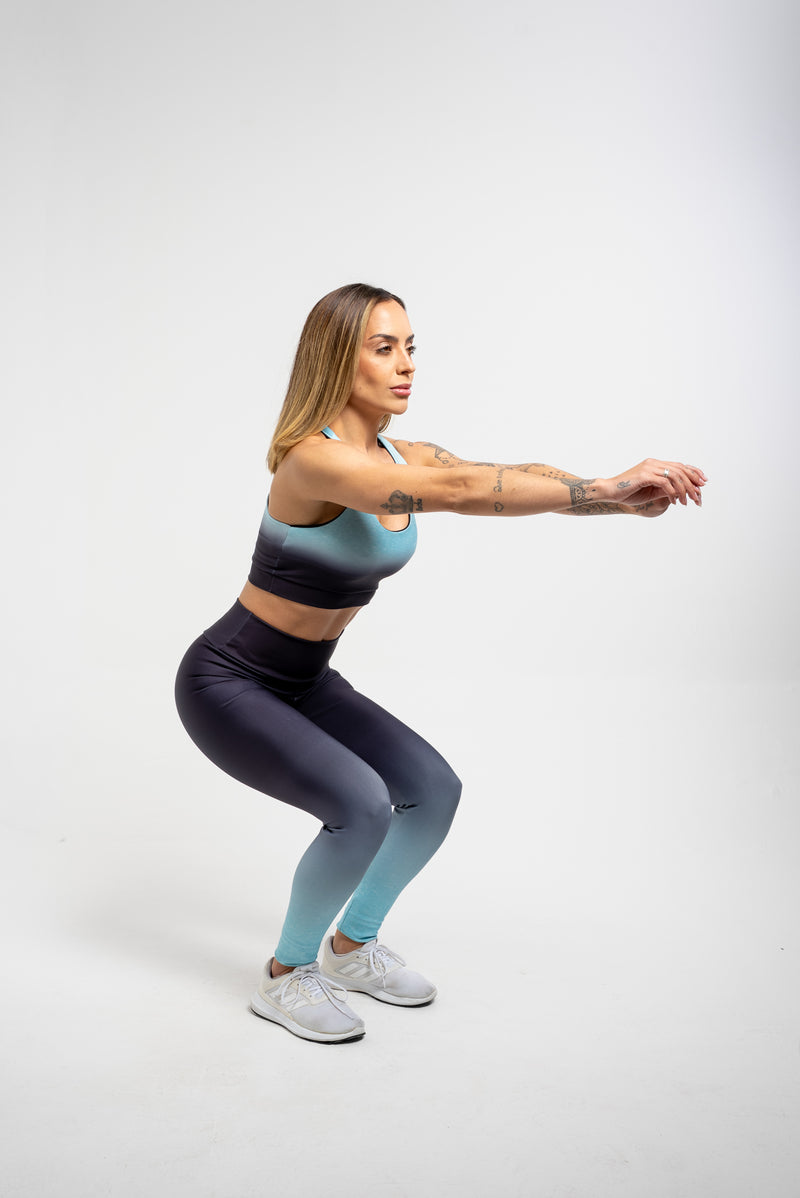 Top Estampa Immersion Azul - atarafitness