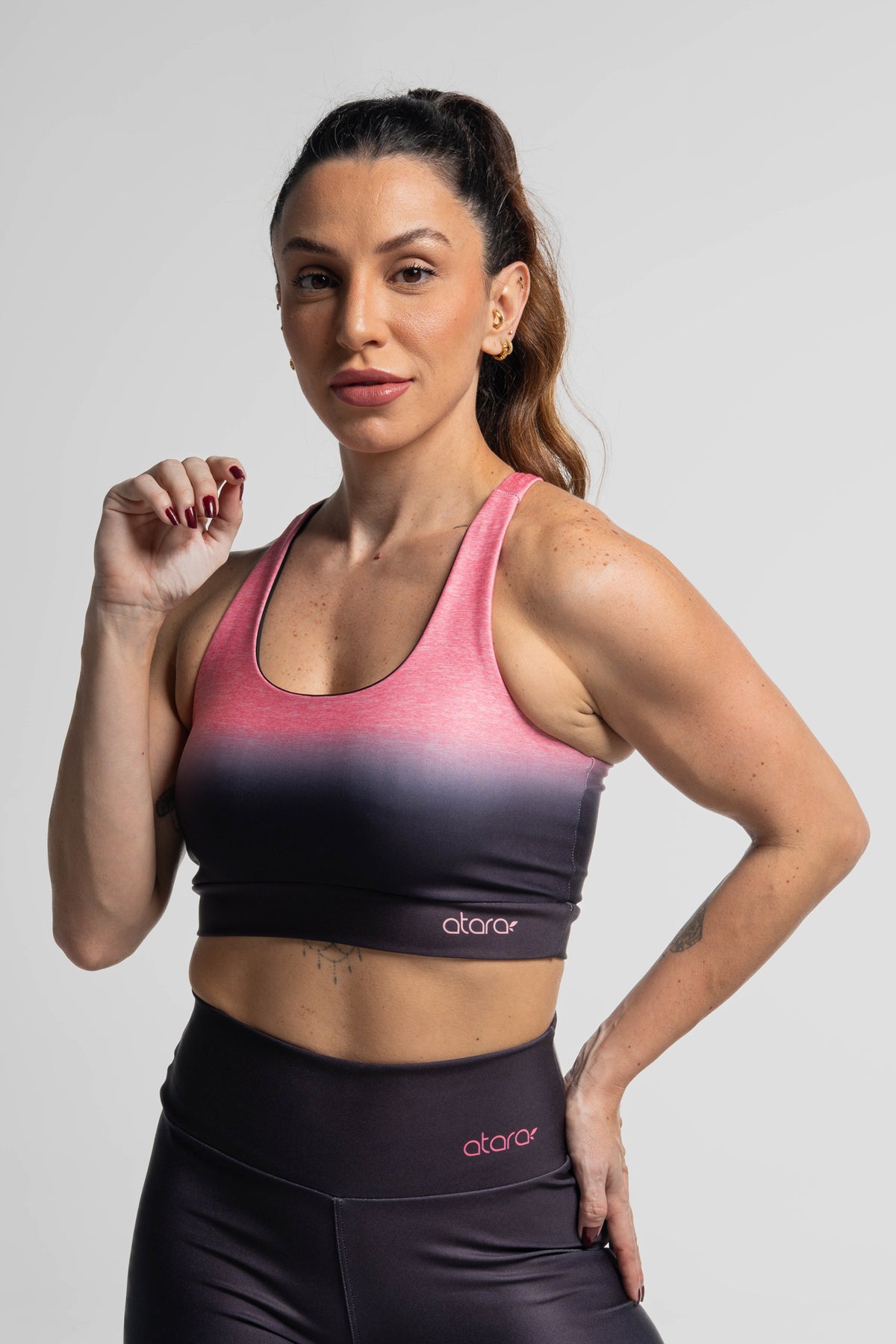 Top Estampa Immersion Rosa - atarafitness
