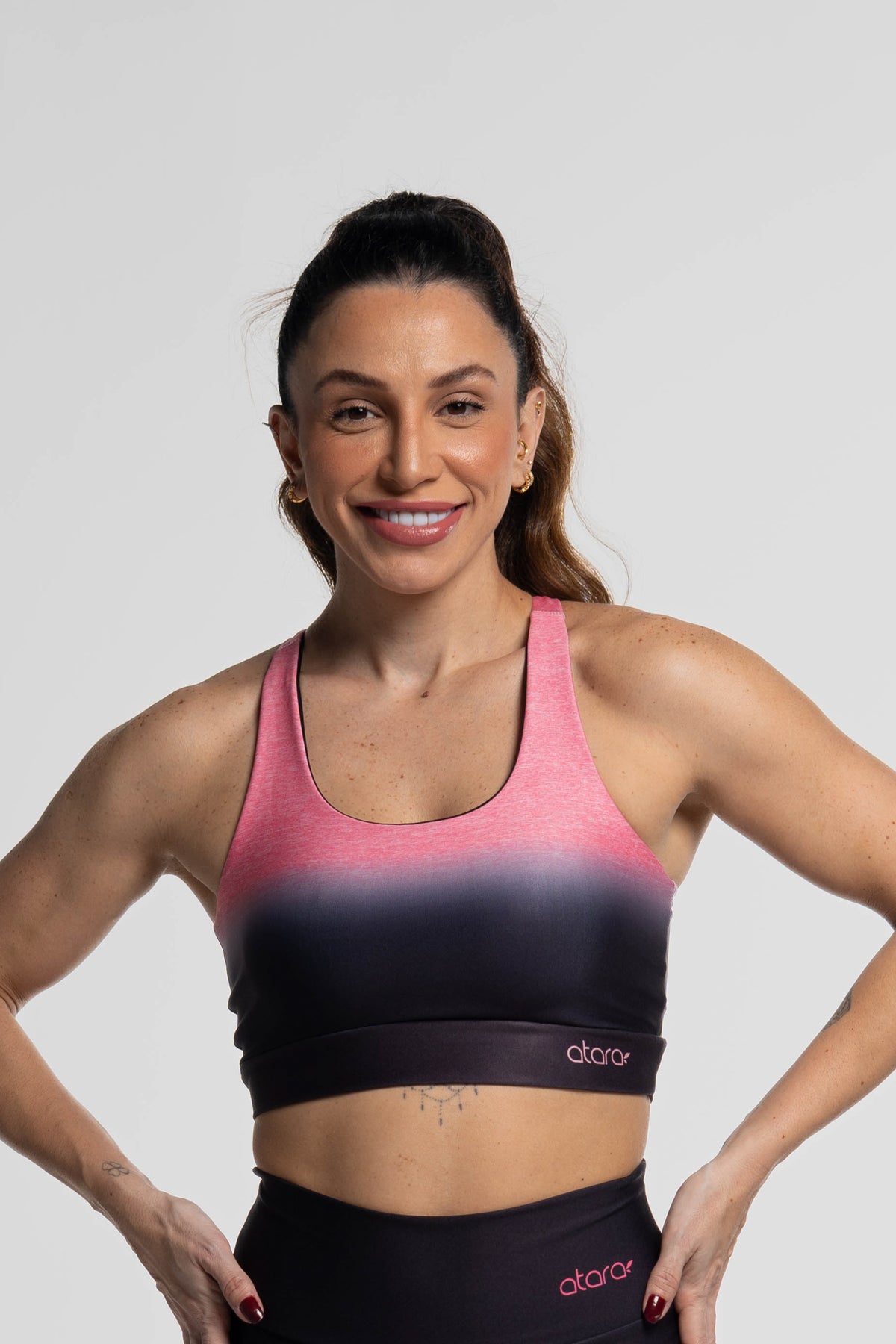 Top Estampa Immersion Rosa - atarafitness