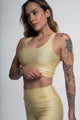 Top Nadador Estampa Lisa Amarelo