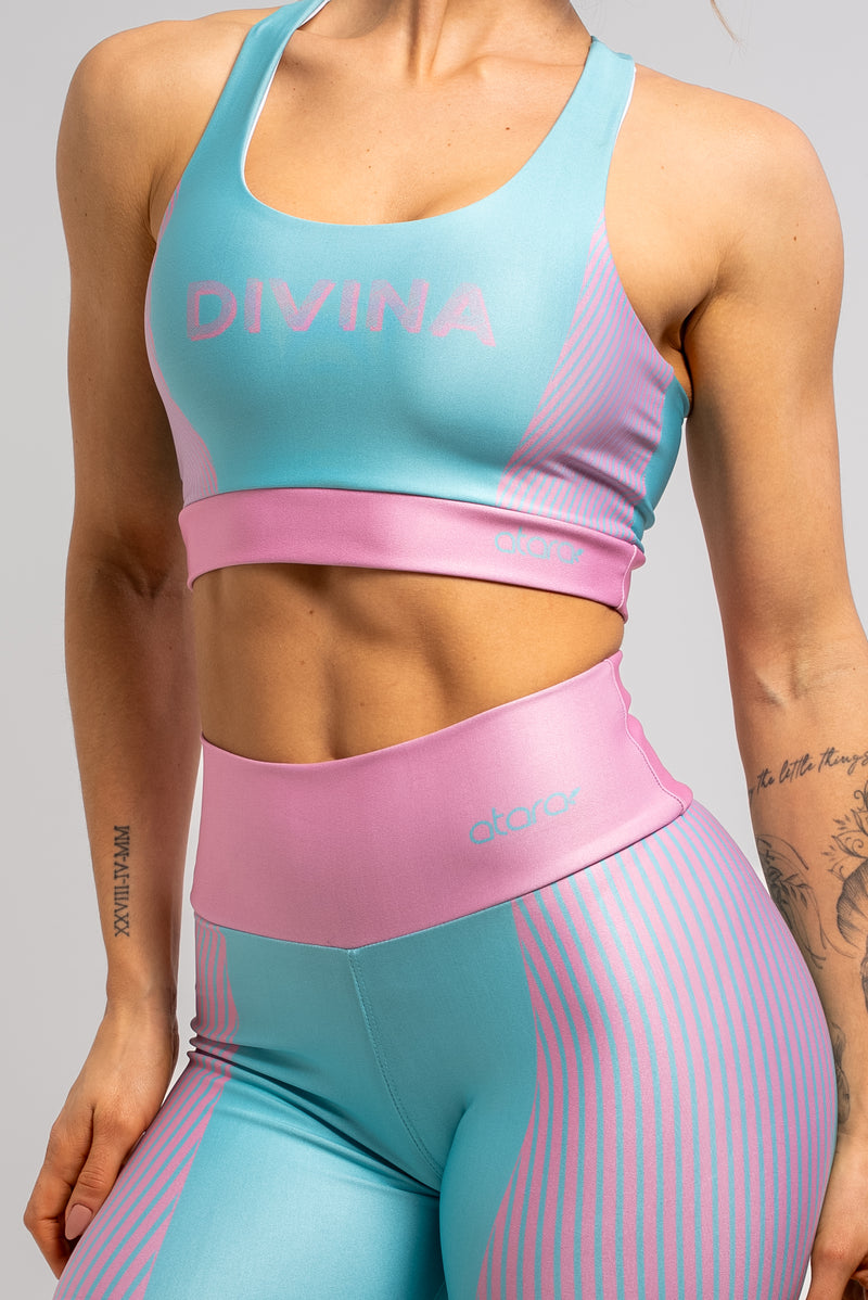 Top Estampa Localizada Listra Rosa - atarafitness