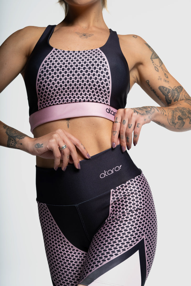 Top Estampa Localizada Renda Rosa - atarafitness