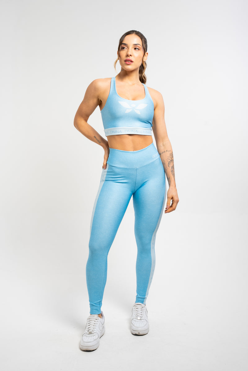 Top Estampa Mescla Azul - atarafitness