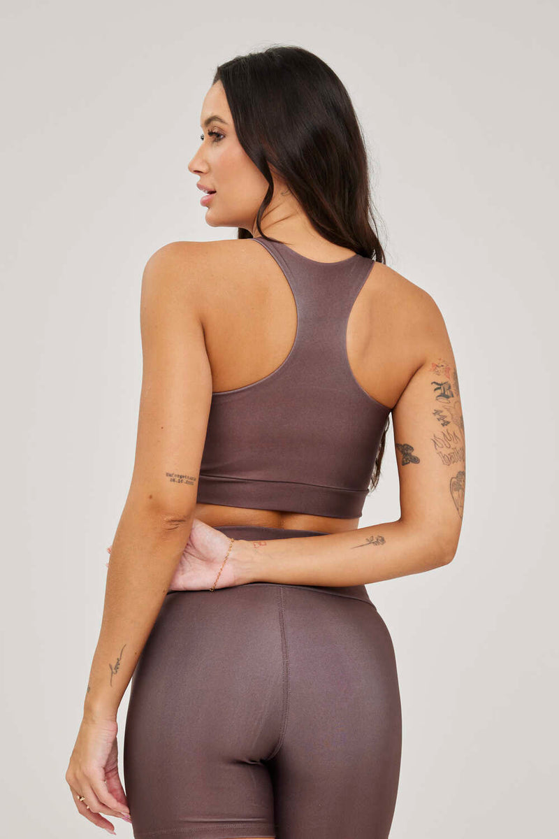 Top Nadador Lisa Marrom - atarafitness