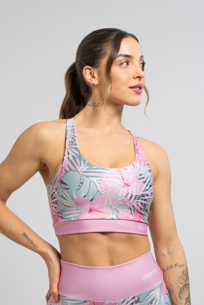 Top Pink Print - atarafitness